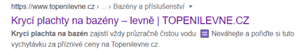 Topenilevne.cz - snippet